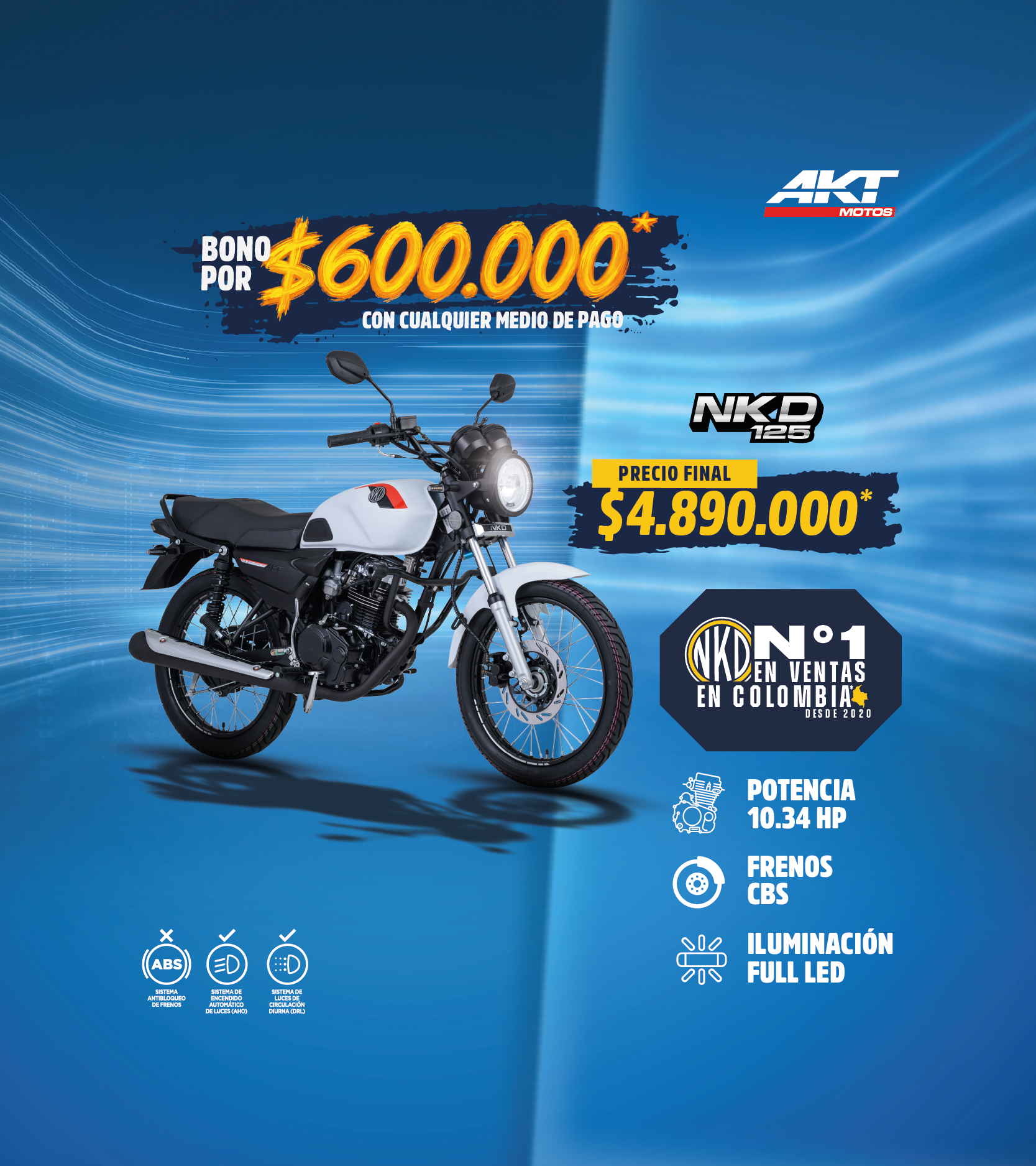 moto azul